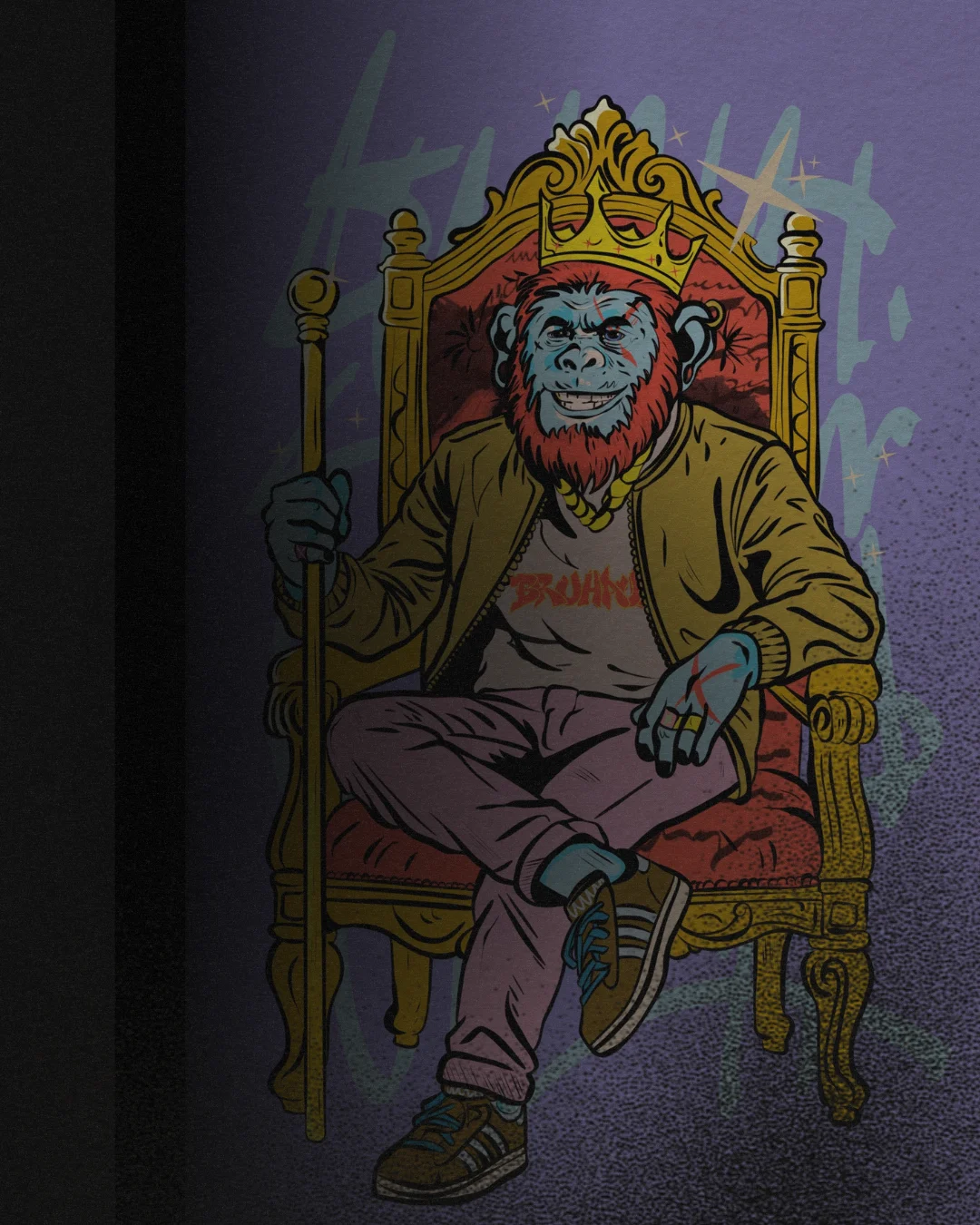 Golden Ape — arte completa Bruhaus