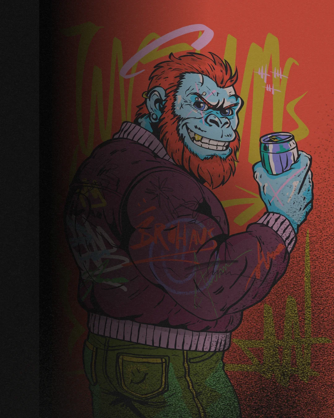 Gorilla Haze — arte completa Bruhaus